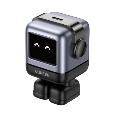 UGREEN Uno 30 W Cargador Tipo C Carga Raida,Nexode GaNRobot USB C Pantalla de Inteligente, Compatible con iPhone 16/15/14/13, Galaxy S24/S23/S22, Pixel 7/8, MacBook Air, iPad Pro,Negro